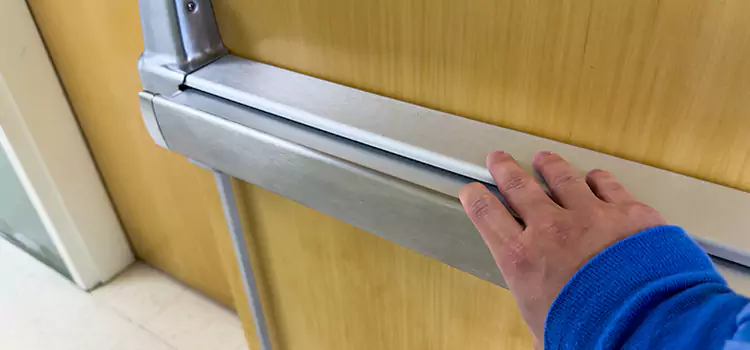 Installing a Push Bar on a Door Grayslake